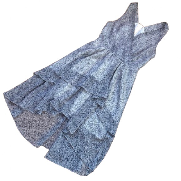 BCBGeneration Ruffled Tiered V-Neck Cocktail Dress - Picture 1 of 7